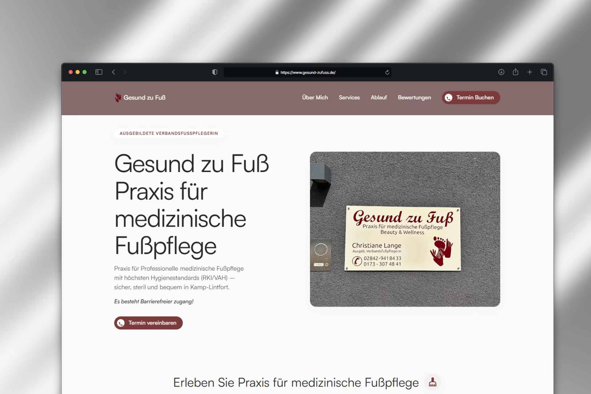 Gesund zu Fuß – Portfolio Referenz
