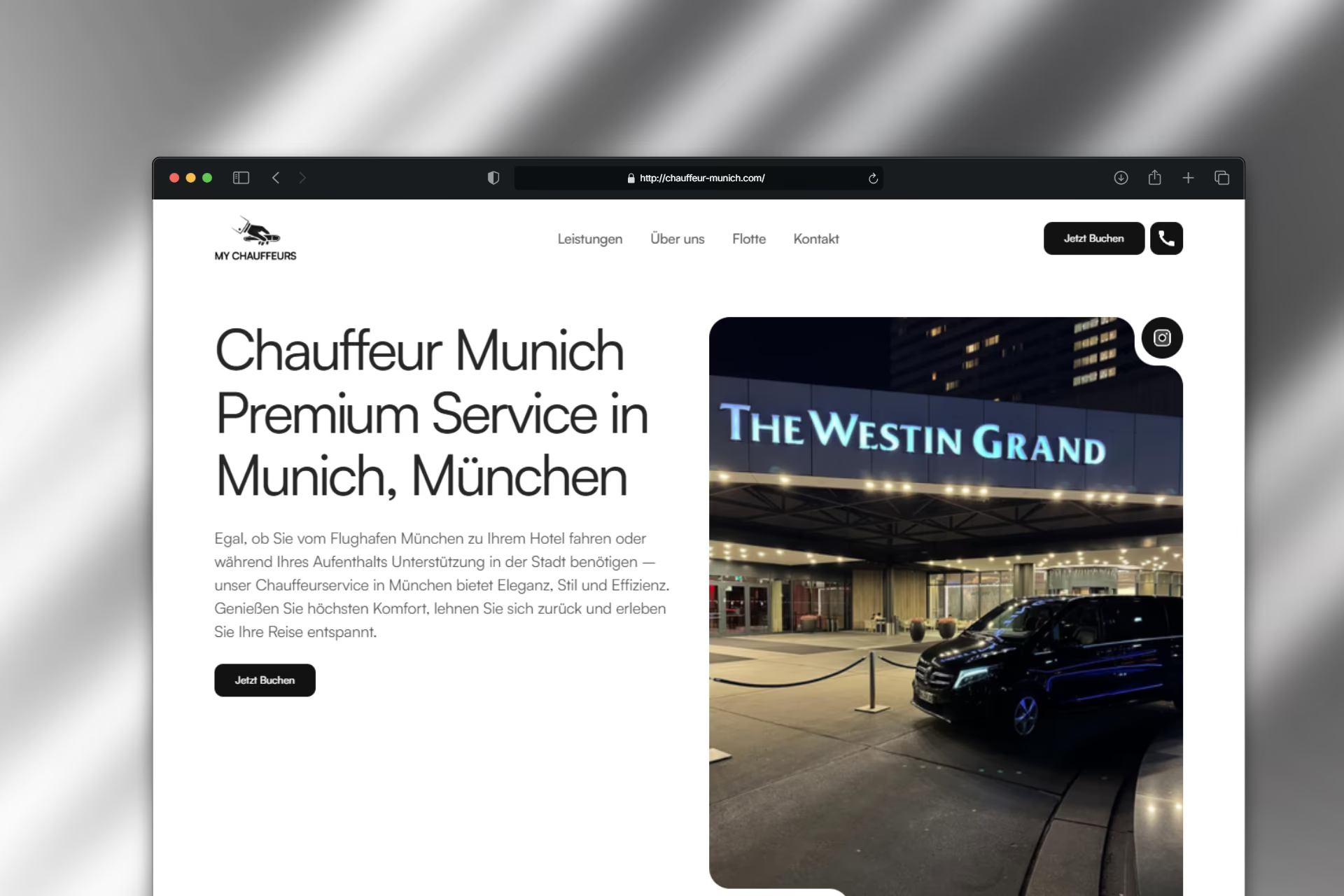 Chauffeur Munich – Portfolio Referenz